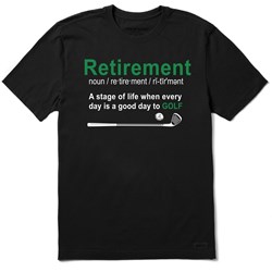 Life Is Good - Mens Golf Retirement Defined Short Sleeve T-Shirt