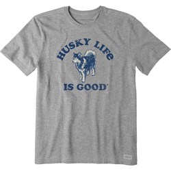 Life Is Good - Mens Husky Life Is Good Short Sleeve Crusher T-Shirt