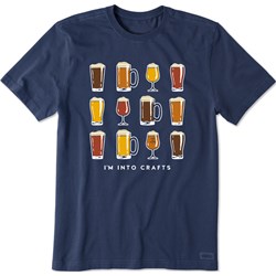 Life Is Good - Mens I'M Into Crafts Short Sleeve Crusher T-Shirt