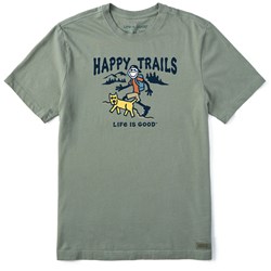 Life Is Good - Mens Jake And Rocket Happy Trails Crusher T-Shirt
