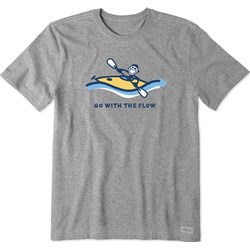 Life Is Good - Mens Jake Go With Flow Kayak Crusher T-Shirt