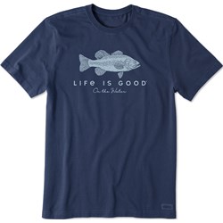 Life Is Good - Mens Life Is Good On The Water Bass Short Sleeve T-Shirt