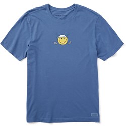 Life Is Good - Mens Naive Smiley Golfer Crusher T-Shirt