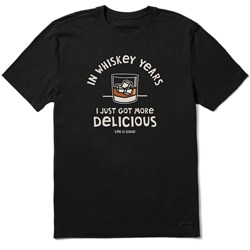 Life Is Good - Mens Naive Whiskey Years Crusher T-Shirt