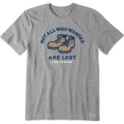 Life Is Good - Mens Not All Who Wander Are Lost Crusher T-Shirt