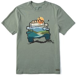 Life Is Good - Mens Off Road Landscape Crusher T-Shirt