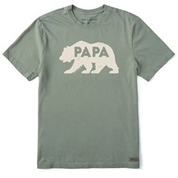Life Is Good - Mens Papa Bear Solid Crusher T-Shirt