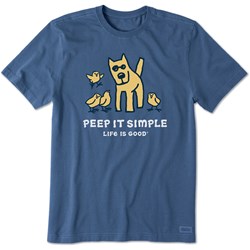 Life Is Good - Mens Peep It Simple Crusher T-Shirt