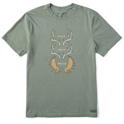 Life Is Good - Mens Quirky Buck Buck Moose Crusher T-Shirt
