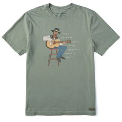 Life Is Good - Mens Quirky Guitar Man I Will Sing Crusher T-Shirt