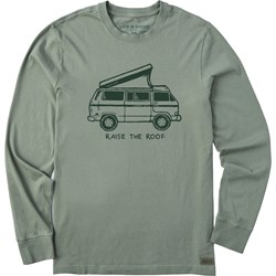 Life Is Good - Mens Raise The Roof Camper Long Sleeve Crusher T-Shirt