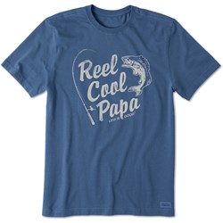 Life Is Good - Mens Reel Cool Papa Short Sleeve Crusher T-Shirt