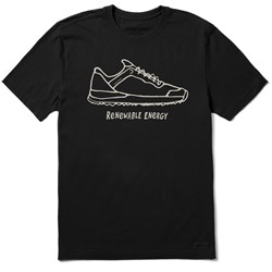 Life Is Good - Mens Renewable Energy Running Shoe Crusher T-Shirt
