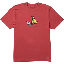 Life Is Good - Mens Rocket Work From Home Crusher T-Shirt