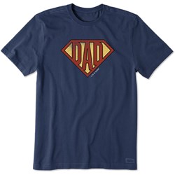 Life Is Good - Mens Superdad Shield Crusher T-Shirt