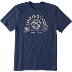 Life Is Good - Mens Take It Slow Sloth Crusher T-Shirt