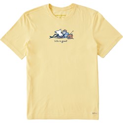 Life Is Good - Mens Vintage Beach Jake Crusher T-Shirt