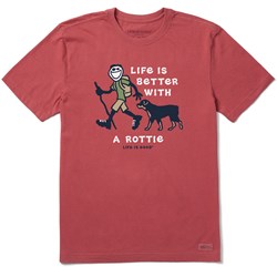 Life Is Good - Mens Vintage Better With An Rottie Jake T-Shirt