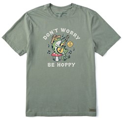 Life Is Good - Mens Vintage Don'T Worry Frog Guitar Crusher T-Shirt
