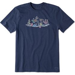 Life Is Good - Mens Vintage Turtle Swimming Vista Crusher T-Shirt