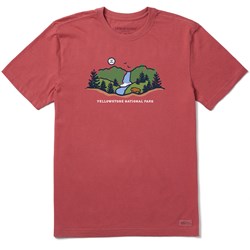 Life Is Good - Mens Vintage Yellowstone Vista Crusher T-Shirt