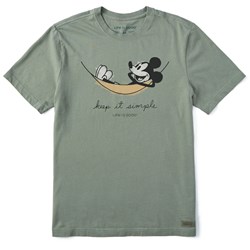 Life Is Good - Mens Watercolor Steamboat Willie Hammoc T-Shirt