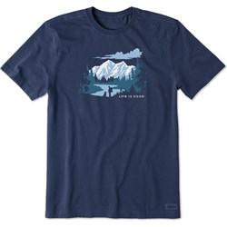 Life Is Good - Mens Winter Hike Crusher T-Shirt