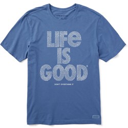 Life Is Good - Mens Wordsmith Bold Lig Overthink Crusher T-Shirt