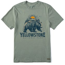 Life Is Good - Mens Yellowstone Bearscape Short Sleeve T-Shirt