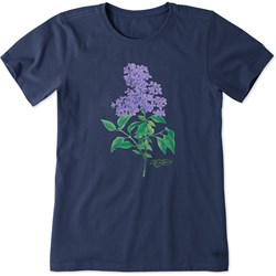 Life Is Good - Womens Antique Lilac Painting Crusher T-Shirt