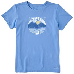 Life Is Good - Womens Breathe In The Mountains Crusher T-Shirt