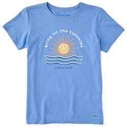 Life Is Good - Womens Bring On The Sunshine Smiley Sun T-Shirt
