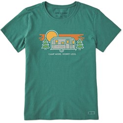 Life Is Good - Womens Camp More Camper Crusher T-Shirt