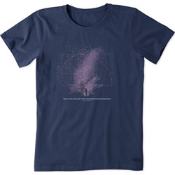 Life Is Good - Womens Celestial Math Woman Crusher T-Shirt