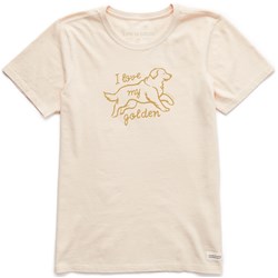 Life Is Good - Womens Clean I Love My Golden Crusher T-Shirt