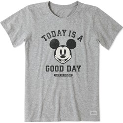 Life Is Good - Womens Clean Steamboat Willie Good Day T-Shirt
