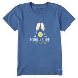 Life Is Good - Womens Doubles & Bubbles Crusher-Lite T-Shirt