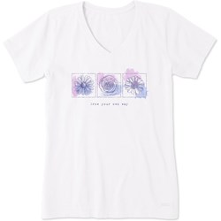 Life Is Good - Womens Fineline Grow Your Own Way Flowe T-Shirt