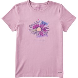Life Is Good - Womens Fineline Have A Nice Daisy Crusher T-Shirt