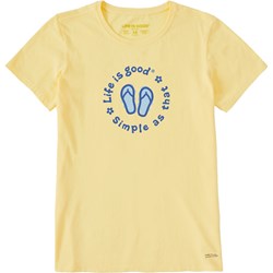 Life Is Good - Womens Flip Flops Simple As That Short Sleeve Crusher T-Shirt