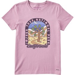 Life Is Good - Womens Groovy Joshua Tree Poster Crusher T-Shirt