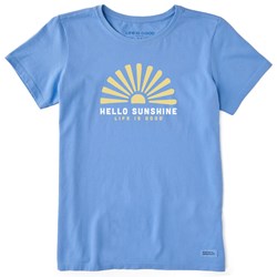 Life Is Good - Womens Hello Sunshine Sun Crusher T-Shirt