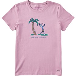 Life Is Good - Womens Jackie Palm Golf More Crusher T-Shirt