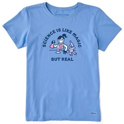 Life Is Good - Womens Jackie Science Is Like Magic Crusher T-Shirt