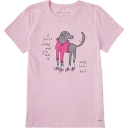 Life Is Good - Womens Labby Wag Your Tail Crusher T-Shirt