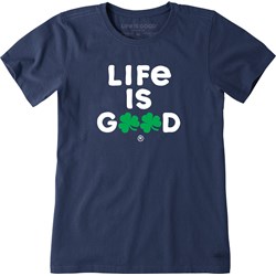 Life Is Good - Womens Life Is Clover Crusher T-Shirt