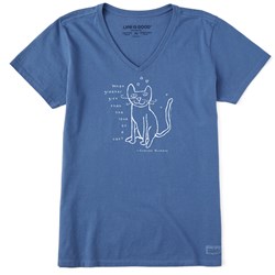Life Is Good - Womens Love Of A Cat Crusher T-Shirt