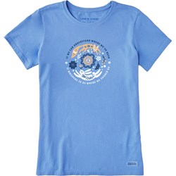 Life Is Good - Womens Nordic Flower & Foxes Crusher T-Shirt