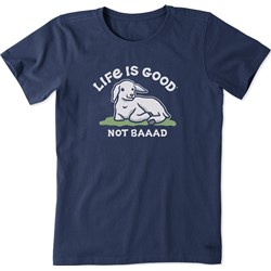 Life Is Good - Womens Not Baaad Baby Goat Crusher T-Shirt