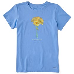 Life Is Good - Womens Peace On Earth Sunflowers Crusher T-Shirt